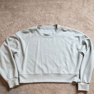lululemon athletica Light Gray Crew Neck Sweater